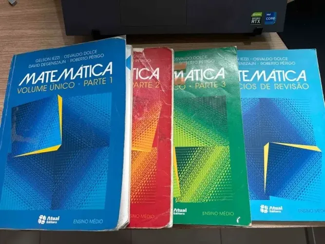 4 Livros Matemática Volume Único - Gelson Lezzi, Osvaldo Dolce, David Degenszajn, Roberto 