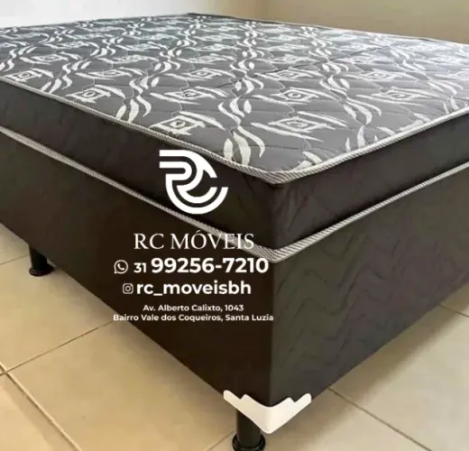 Cama Box Casal com Colchão Molas Ensacadas 1.38x1.88 OrthoBox