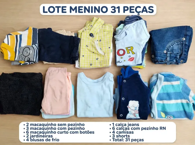 Roupas meninos bb