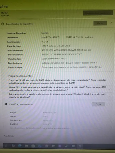 Pc para estudo, escritório, jogos leves!!