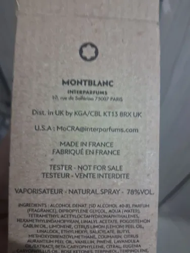 Perfume MontBlanc Explorer
