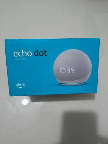 Alexa Echo Dot 5ª Geração com Relógio - NOVA E LACRADA!