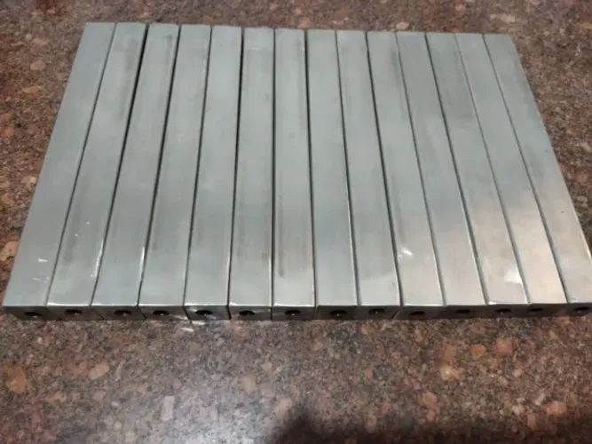 Lote Com 14 Barras De Titânio - 24 Cm X 2,4 Cm (Usado)