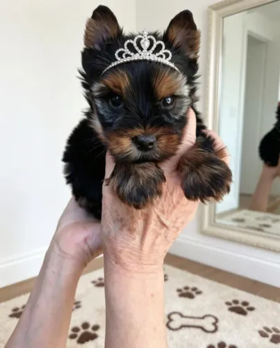 Mini Yorkshire Terrier Linda e Elegante