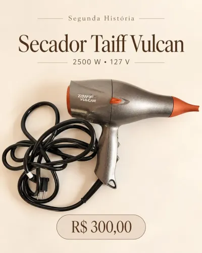 Secador Taiff Vulcan 2500 W 127 V