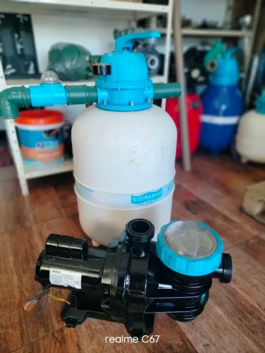 Conjunto Bomba e filtro piscina Sodramar 