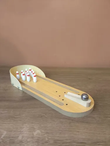 Mini boliche para centro de mesa