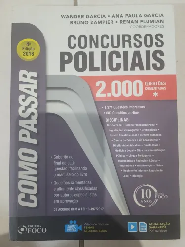 Livro concursos policiais