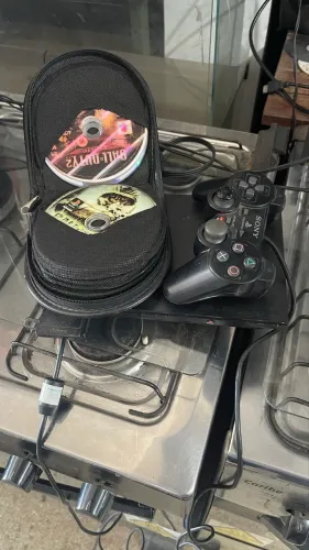 Playstation 2 completo leito funcionando com mais de 20 Cd de jogos