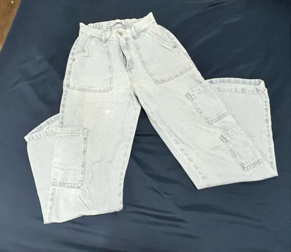 Calça wide leg Jeans Renner Tamanho 34