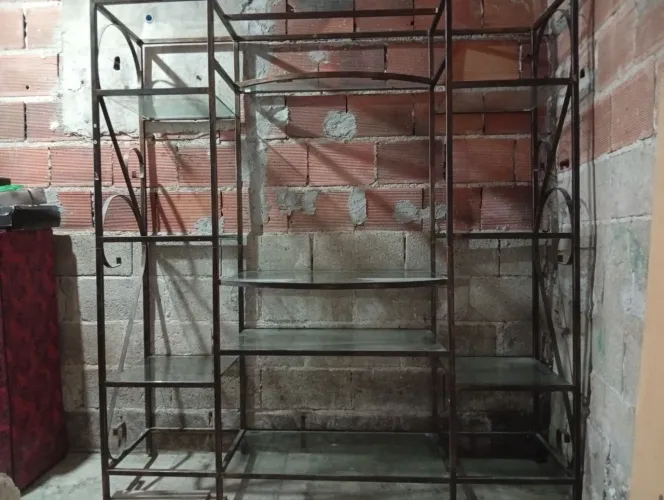 Estante de vidro 