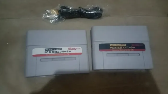 Adaptador famicom + megadrive para super nintendo