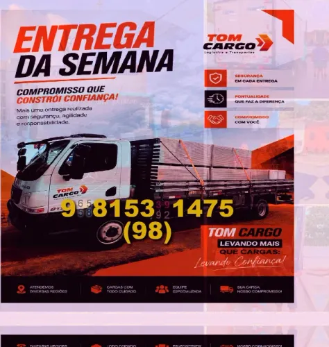 Frete/Transporte de Cargas em Turu, São Luís, Cohatrac e Vinhais!