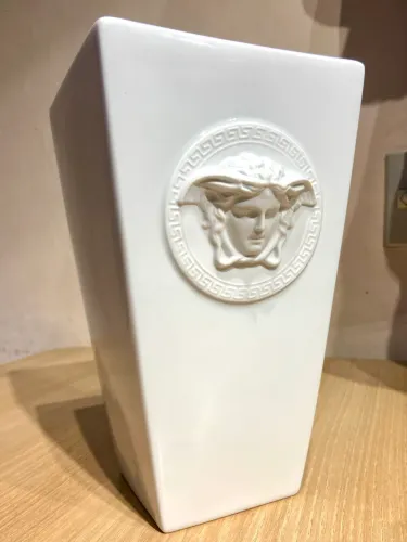 Vaso Versace Rosenthal Medusa Madness em Porcelana Original (Com Caixa e Certificado)