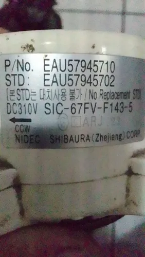 Eletro ventilador ar condicionado LG 18 mil btus