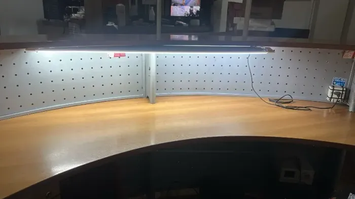 balcão Usado para recepção.o escritório/clínica; profissional curvo alto padrão.