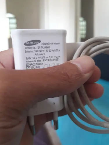 Carregador turbo Samsung Original dê Viagem Rápido tipo C Leia