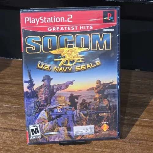 Jogo Socom US Navy Seals Greatest Hits PS2 Original Americano Lacrado