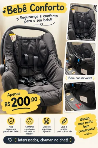 Vendo bebê conforto, semi novo