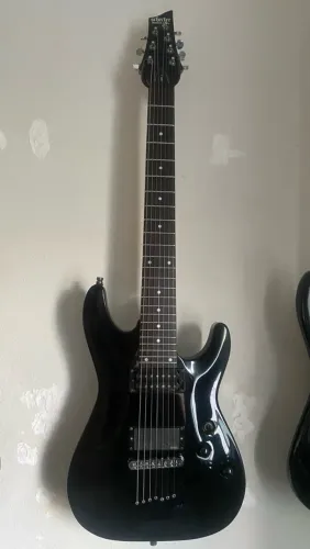 Guitarra 7 Cordas Schecter Omen-7 (2008) + Upgrade Captador Ativo EMG 57-7 na Ponte