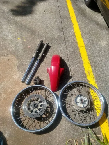 Rodas bengalas e paralama freio a disco 