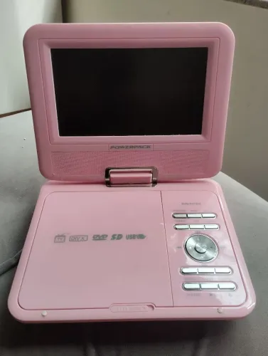 Dvd portátil PowerPack com tv e porta retrato digital