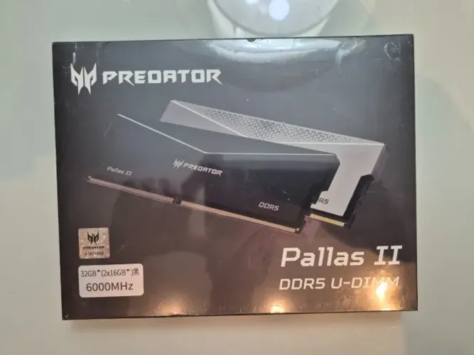 Memória DDR5 32GB (2x16GB) Acer Predator Pallas II 6000MHz C30 - Caixa Lacrada 10x s/j