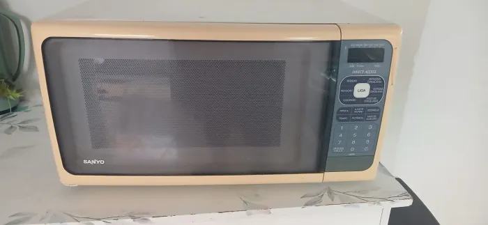 Micro-ondas da marca Sanyo usado