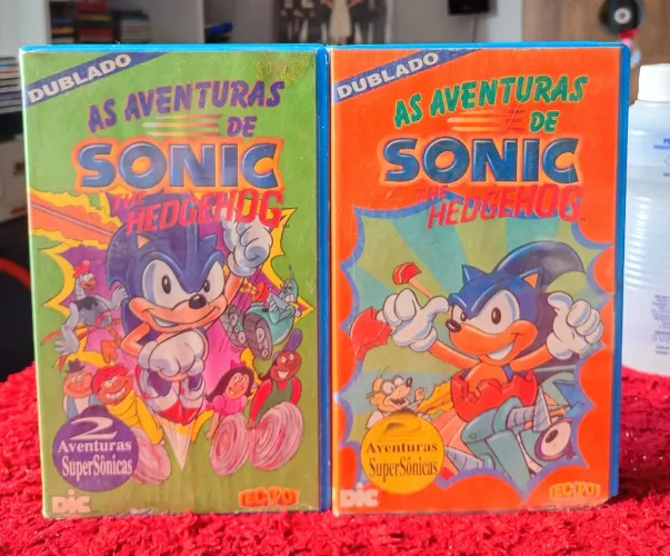 2 Fitas VHS SONIC Originais 