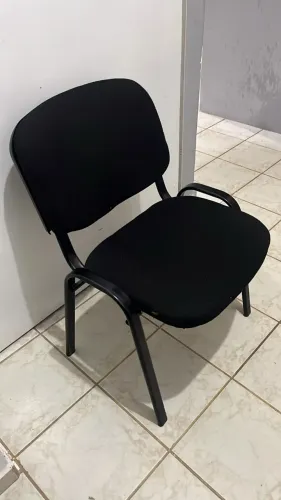 CADEIRA DE ESCRITÓRIO RECEPÇÃO ESTOFADA BASE FIXA 