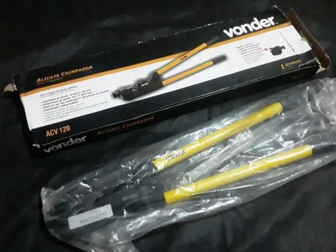 Alicate Prensa Terminal Terminais De 10 A 120 Mm Acv 120 Vonder Novo !! 