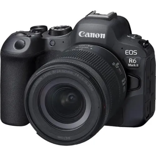 Câmera Digital Canon EOS R6 Mark II 24.2MP 3.0" Lente RF 24-105MM IS STM - Nova na caixa
