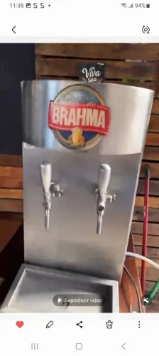 Chopeira Brahma 2 bicas, 5 barril e 2 gás