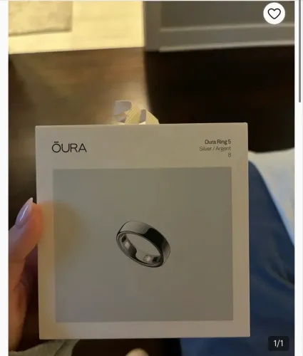 Oura ring 5 prata novo- todos tamanhos 