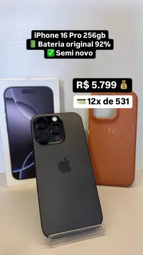 iPhone 16 Pro 256 Titânio Preto
