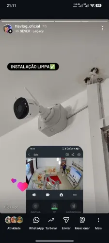 Intelbras câmera de segurança com instalação e cartão