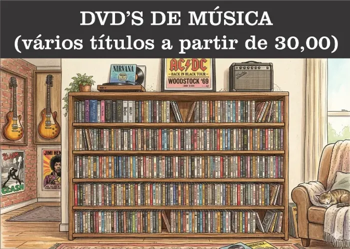 DVD'S DE MÚSICA (vários títulos a partir de 30,00)