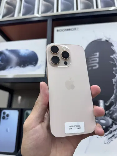 IPHONE 16 PRO 128GB DESERT SEMI NOVO SUPER PROMOCAO JUNHO 