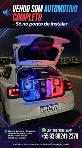 VENDO SOM AUTOMOTIVO ZERADO