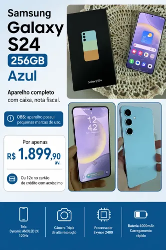 Samsung Galaxy S24 256GB - Azul