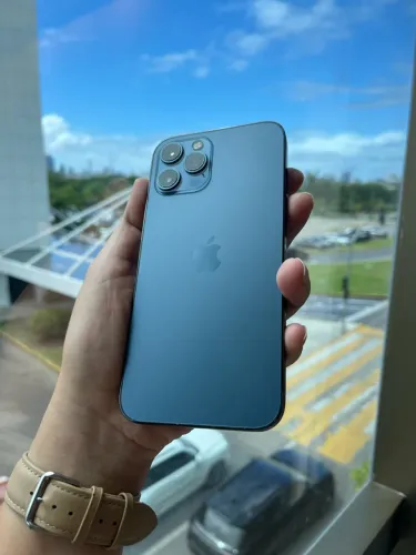 IPHONE 12 PRO MAX, 128GB, AZUL PACÍFICO. ÓTIMA OPORTUNIDADE PRA VOCÊ ADQUIRIR