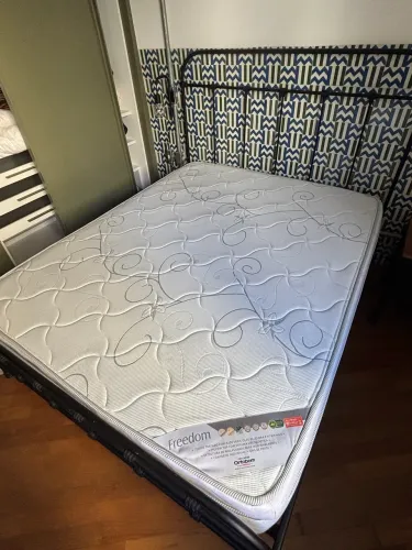 2 ou 1 Cama de casal Queen size ferro c/colchão