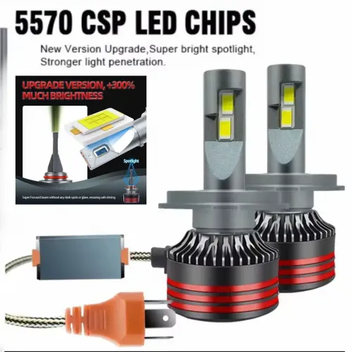 Farol LED H4.CSP Chips 180W  6.000K 60.00LM