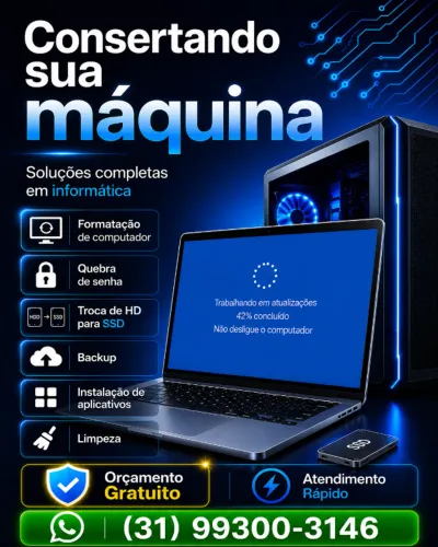 Formatação e Manutenção de Computadores e Notebooks