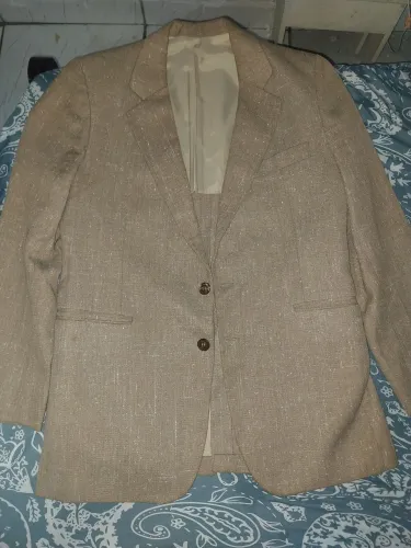 Paletó masculino Bege