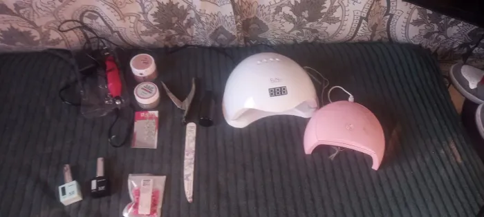 Kit Unha Em Gel Completo + 2 Cabines E Lixadeira (Semi Novo)