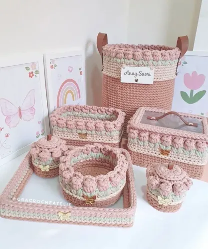Kit higiene crochê