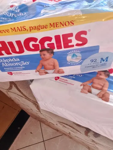 Fraldas Huggies Tamanho M 92pct