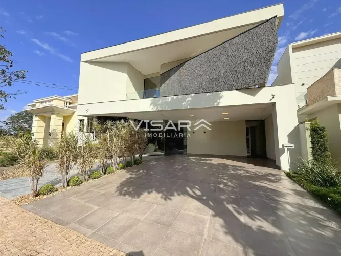 Casa estilo sobrado à venda - Condomínio fechado Ecoville Residence & Resort em Dourados/M
