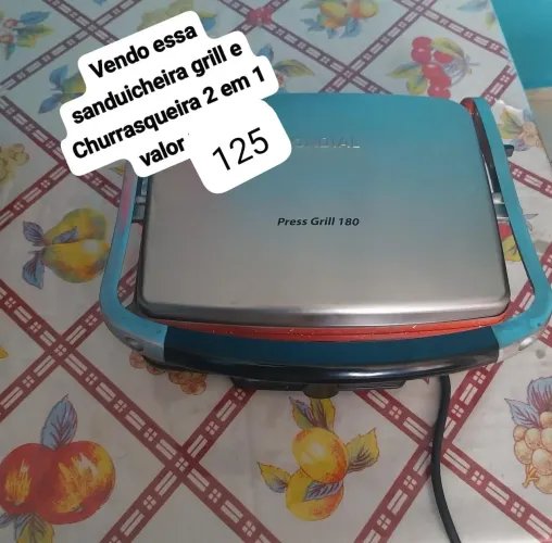 Vendo essa Sanduicheira gril Churrasqueira 2 em 1 nova